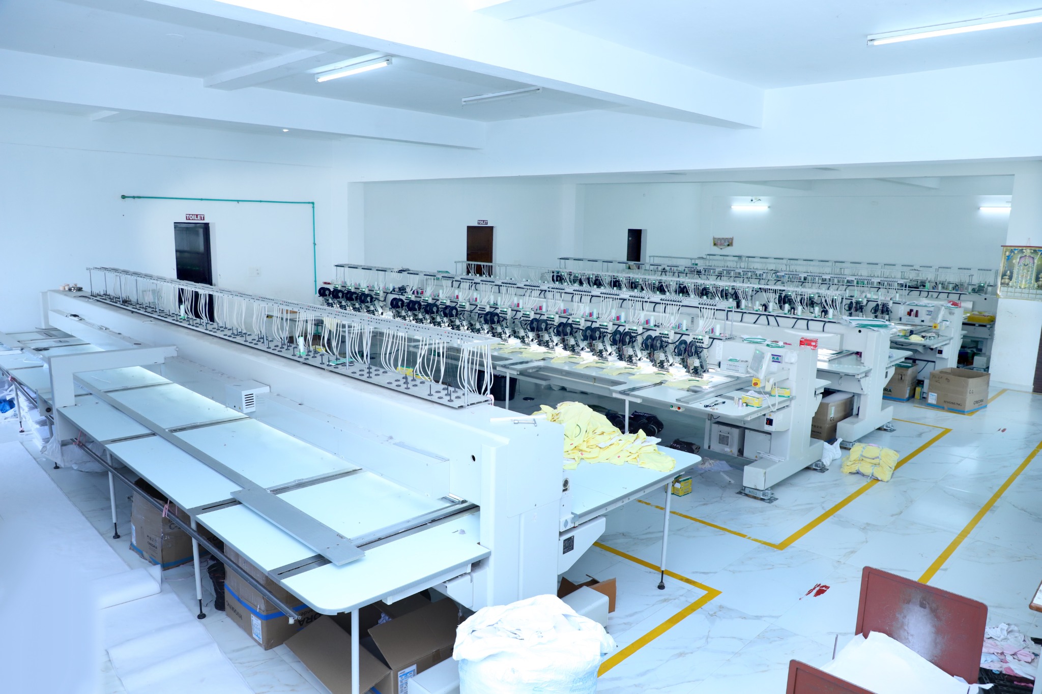Ess Pee Knit Wear embroidery section